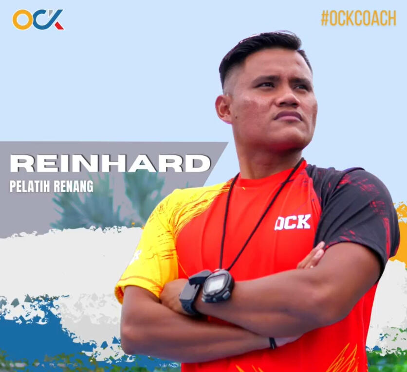 Reinhard Tomel S.Pd - Pelatih Renang